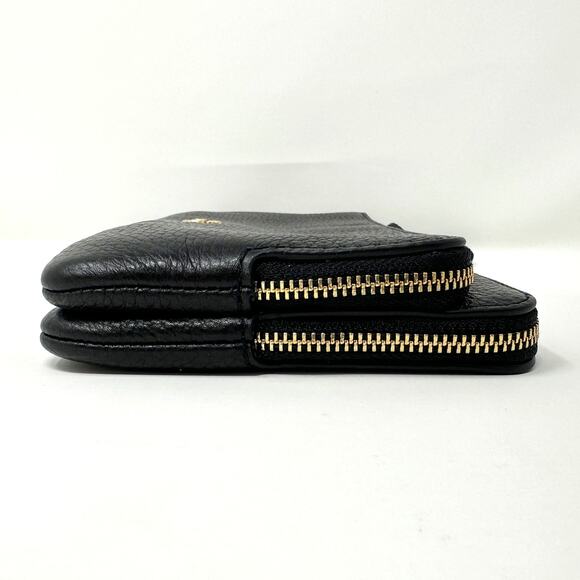 Coach Double Zip Wallet in Black Leather C5610 - Picture 6 of 7